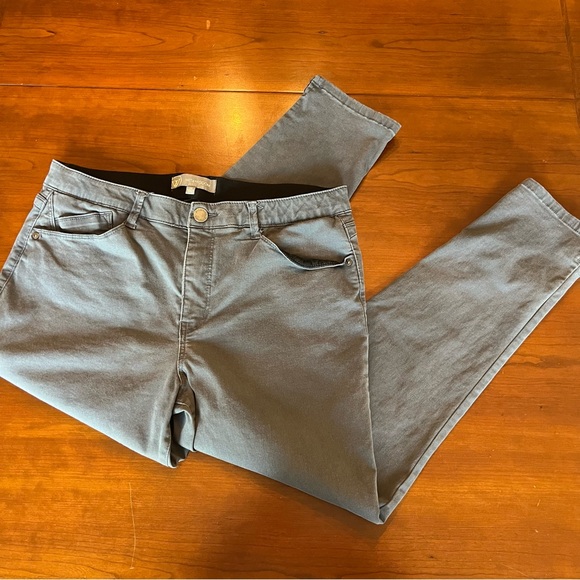 Wit & Wisdom Pants - “Ab” Solution Jeans Ankle Skinny Wit & Wisdom gray pant Women’s Size 14